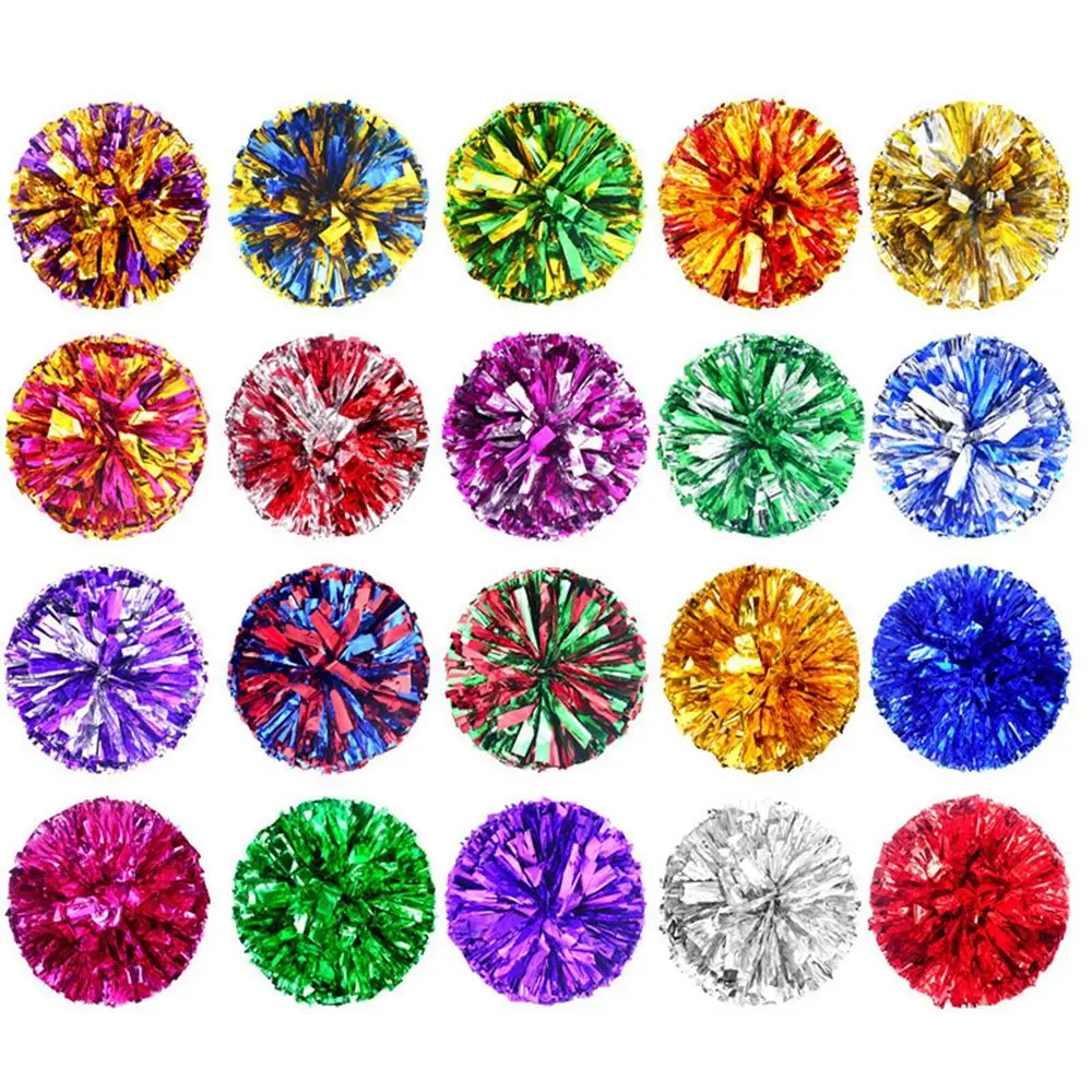Konkurs w stylu pierścienia Kwiat Fantazyjne cheerleaderki Pom Poms Cheerleading Cheering Ball Dance Party Decorator Club Sport Supplies