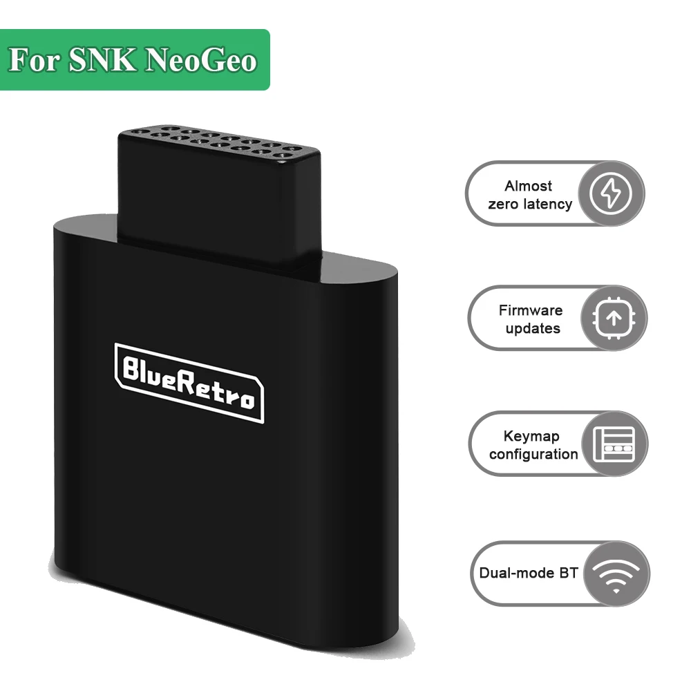 

BlueRetro Wireless Game Controller Adapter For SNK MVS/NeoGeo Console for PS4/PS5 /Xbox One/Switch Pro/ 8bitdo Controller