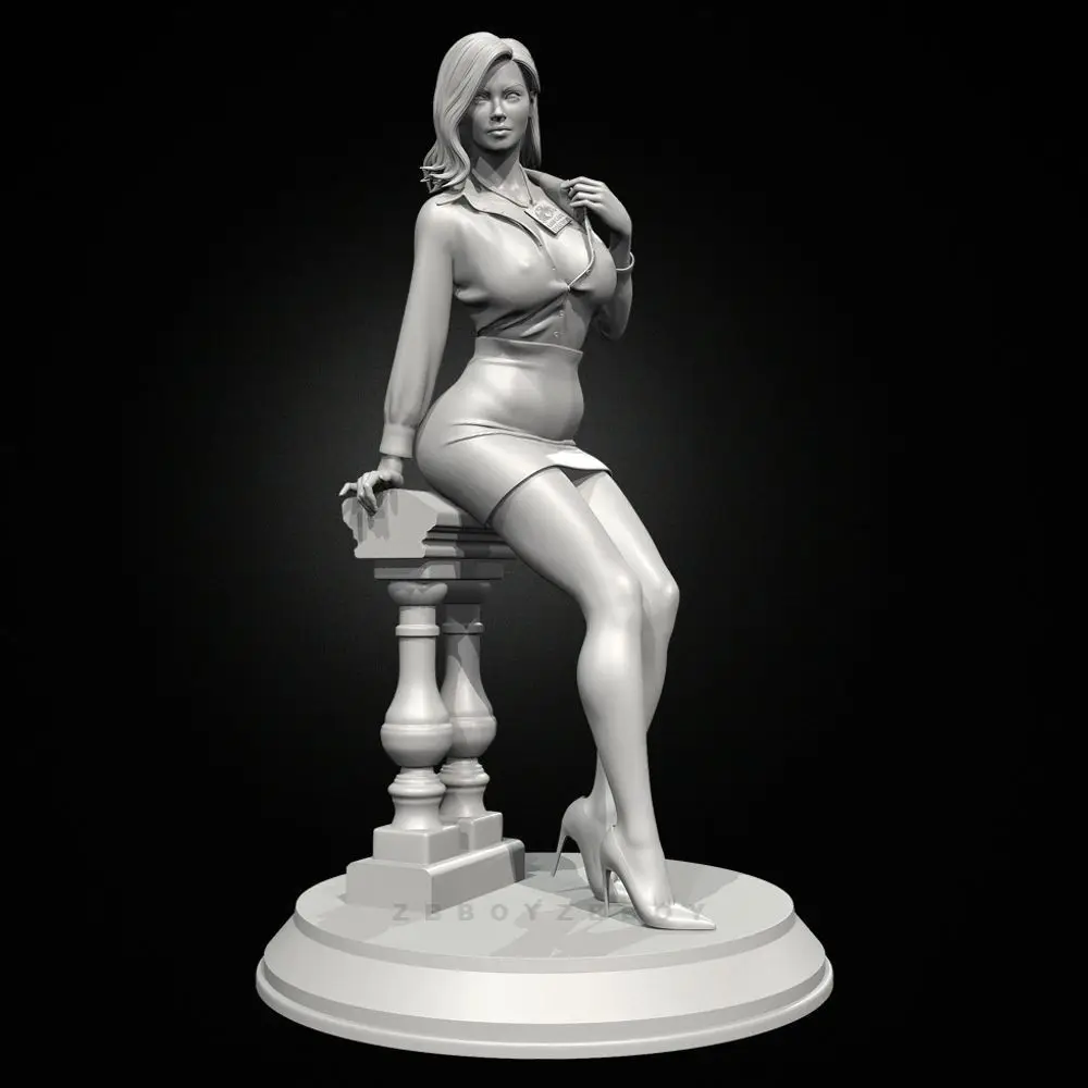 38mm 50mm 75mm Coach Louise Lane Resin Models DIY Coloring Figurines Unassembled and Uncolored 3D Printed White Model