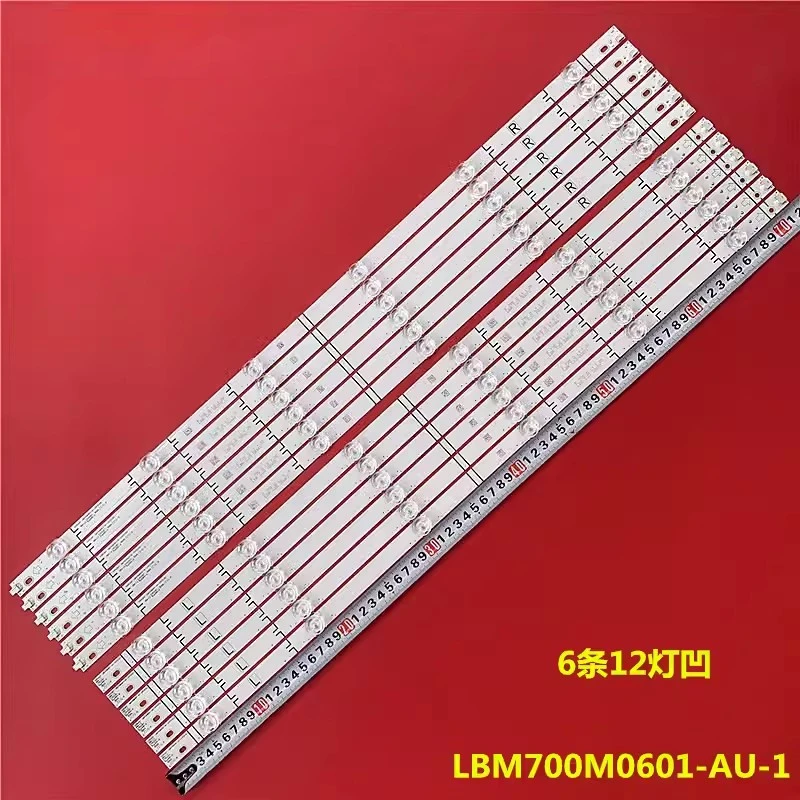 

LED Backlight strip 6+6 leds For LBM700M0601-AU-1(HF)(O)(L)