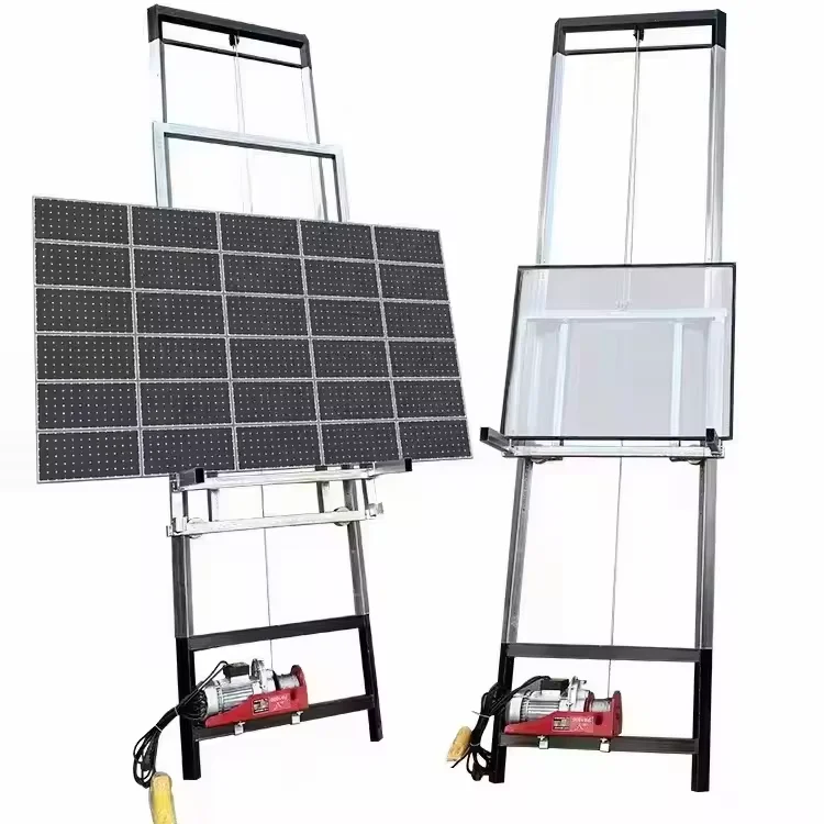 2025 Top Rated Model Efficient Electric Ladder Lift For Solar Panel Installation