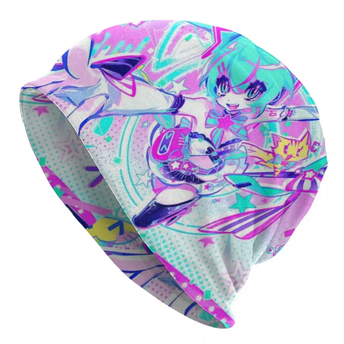 

Hatsune Miku Slouchy Knit Beanie Hat for Man Woman Autumn Winter Bonnet Hat Cozy Warm Beanies Skullies Cap