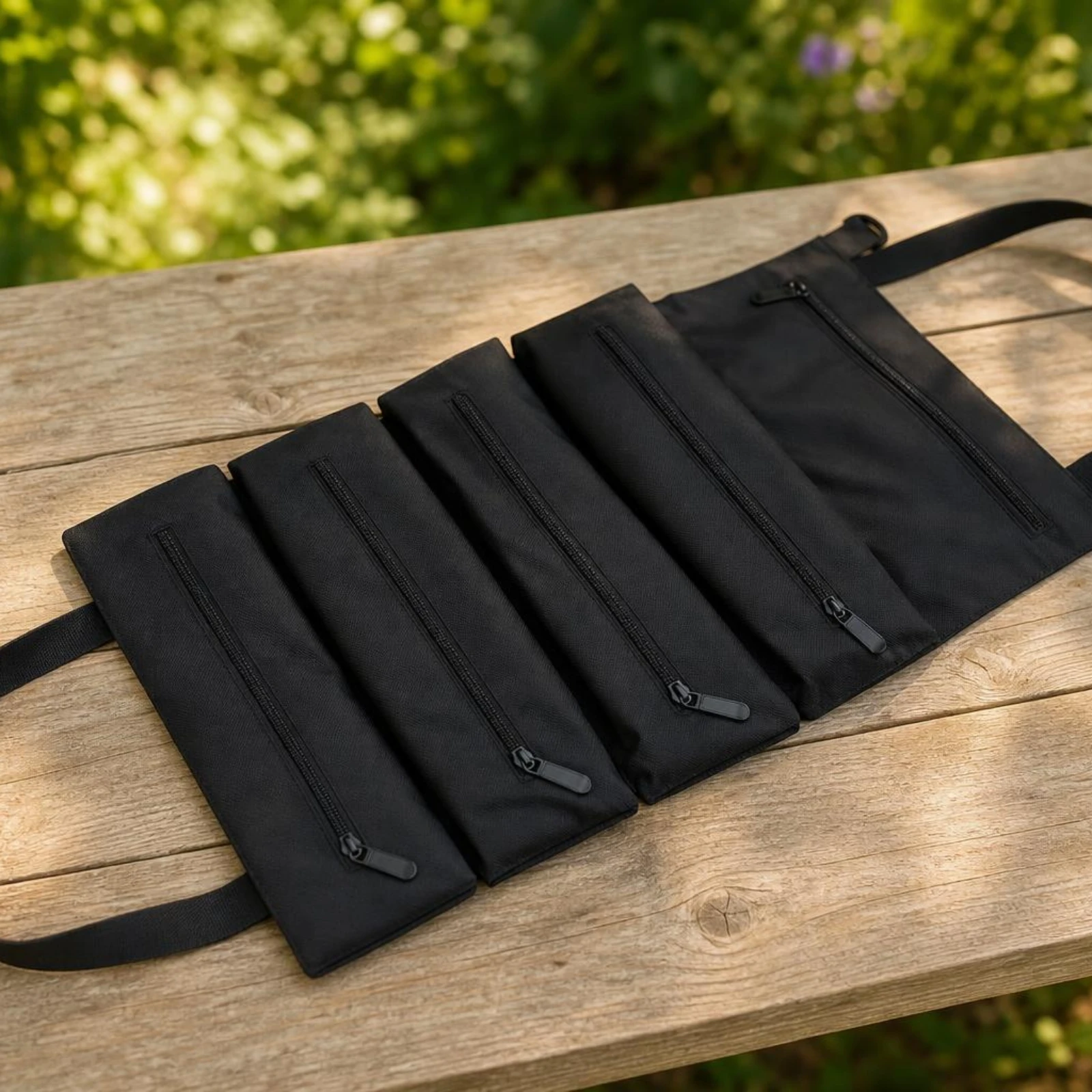 Roll-up Tool Bag Compact Roll up Tool Bag Car Seat Back Organizer Foldable Heavy-Duty for Drivers, Road Trips, Garage