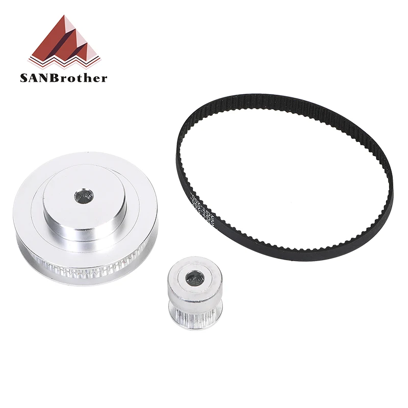 Timing Belt Pulley GT2 60teeth 20teeth Reduction 3:1/1:3 Kit 3D Printer Accessories Belt Width 6mm Bore 5/8/10mm