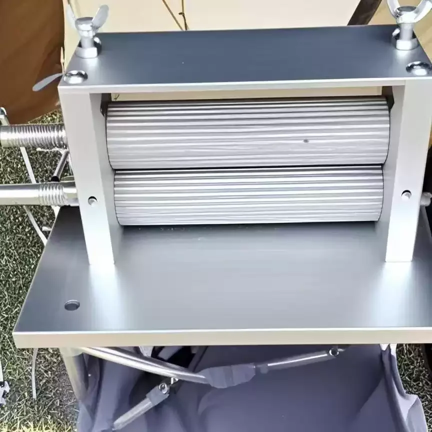 Manual Dried Squid Embossing Machine, Stainless Steel Squid Flatten Loosening Press for Pre‑Roasted Dried Squid