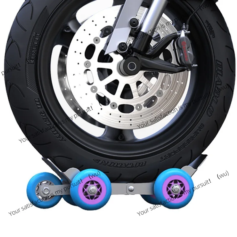 Carrinho de pneu plano para reforço de veículo elétrico, artefato de pneu plano, reboque de auto-resgate, carro em movimento de motocicleta