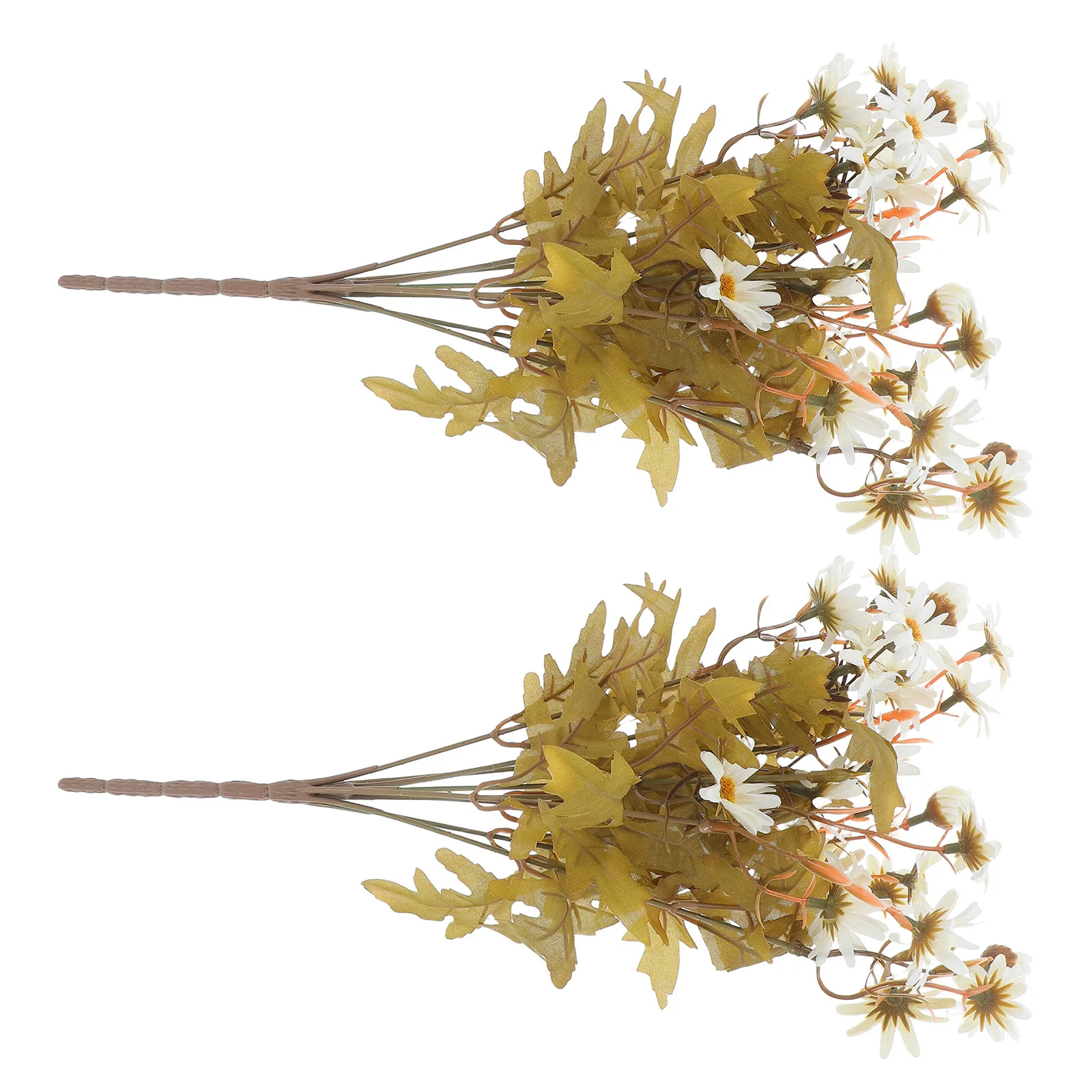 

2Pcs Artificial Chrysanthemum Bouquet Lifelike Faux Daisy Flowers Table Decoration Fake Flower Arrangement for Photography Home