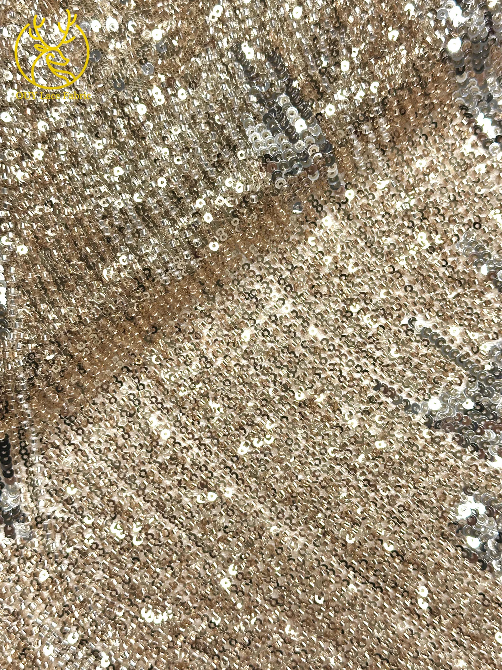 Neueste Afrikanische Perlen-Spitzenstoffe 2026 Hochwertige Nigerianische Pailletten-Spitzenstoffe für Damen-Abendkleider und Hochzeitskleider 5 Yards – Detail 14