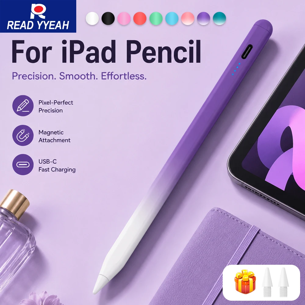 Tablet Pencil Accessories - Stylus Pen for Apple iPad 2018-2026,