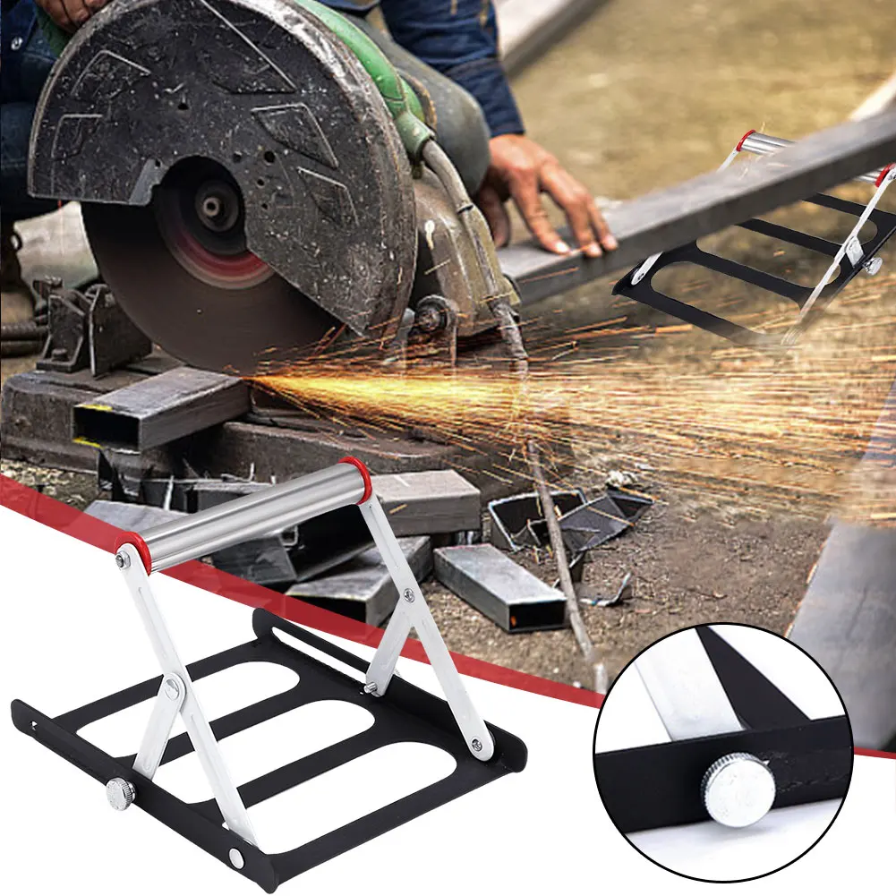 Soporte de Sierra de mesa ajustable, máquina de corte de Metal plegable, soporte de trabajo, accesorio de máquina de corte ajustable en altura