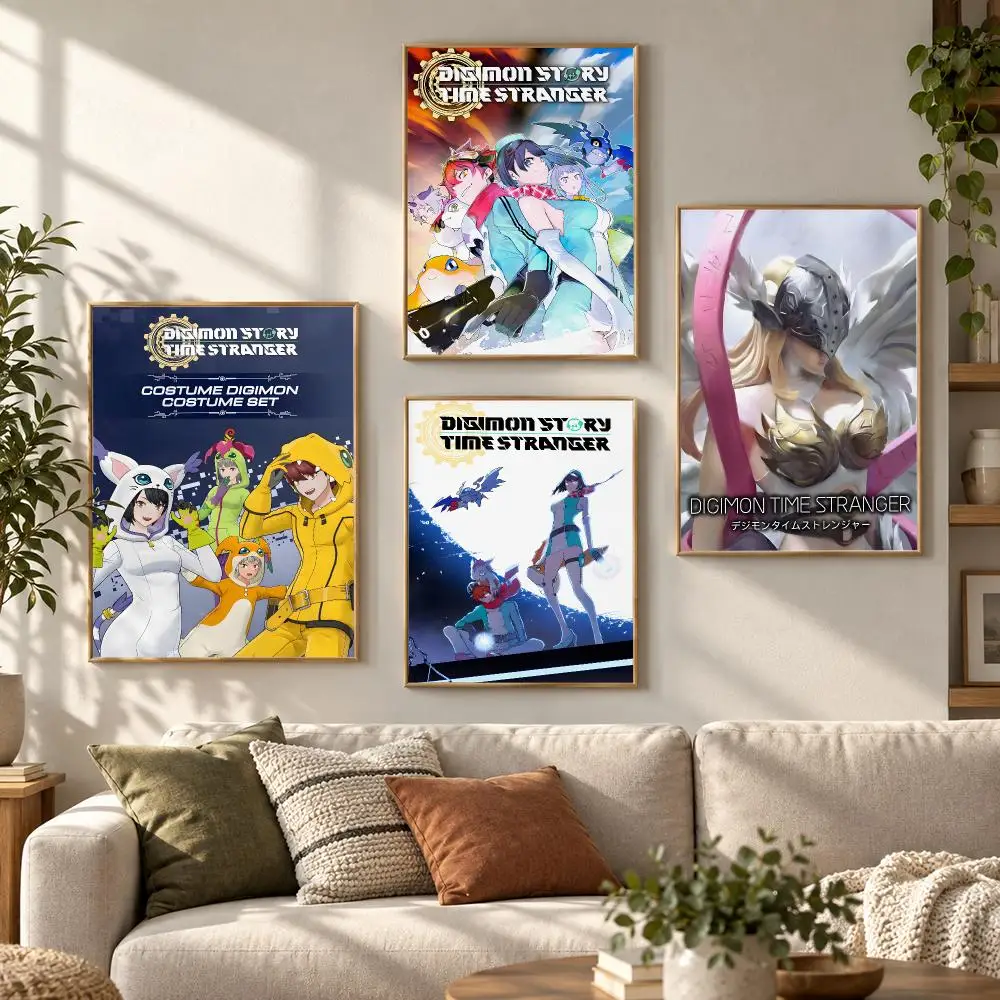 Game D-Digimon Story Time Stranger Poster HD Waterproof Aesthetic Wall For Home Decor Trendy Durable Easy To Apply Art