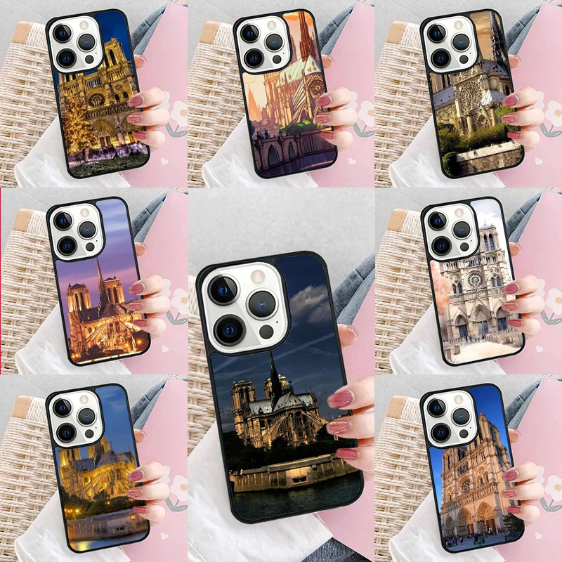 Notre Dame De Paris Phone Case Cover for iPhone 16 Promax 15 Pro 13 14 Plus 11 12 Mini XR XS MAX Coque