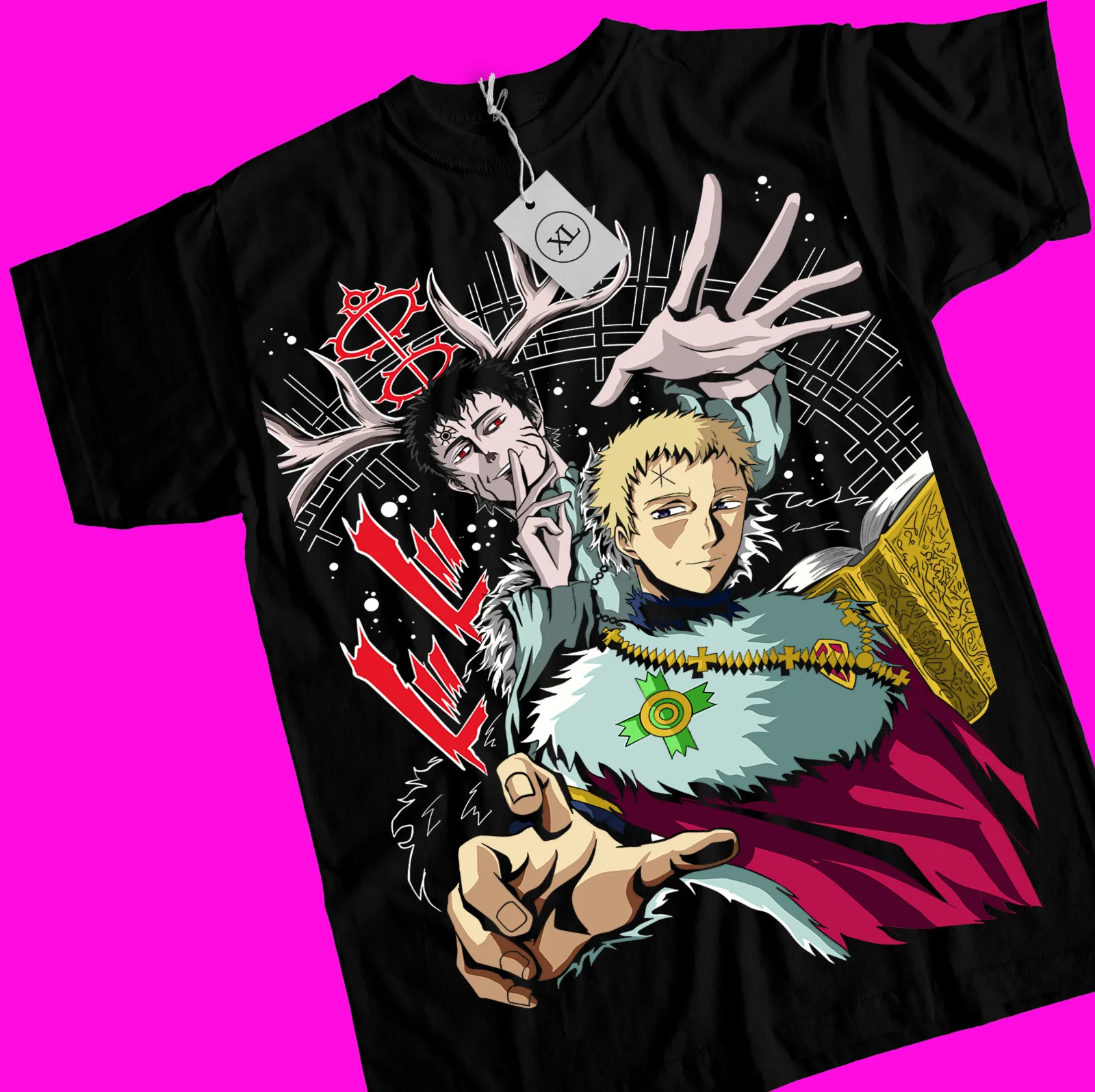 

Black Clover Asta Yuno T-shirt Clover Shirt Anime Manga Graphic Tee All Size