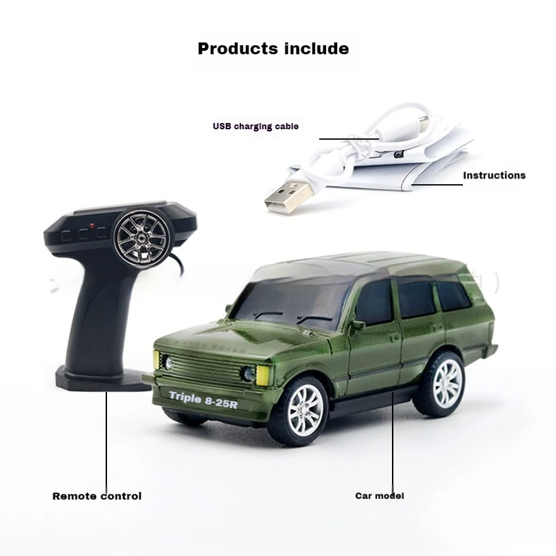 Mini coche de aleación nueva, juguete de escritorio con Control remoto de velocidad 1:64 con luces frescas, tiempo de juego para niños, modelo divertido, artículo coleccionable