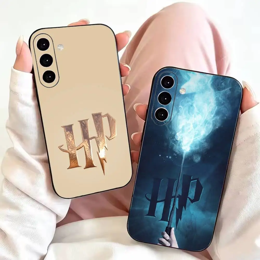 Magic H-Harry-es P-Potters W-Wand Phone Case For Samsung Galaxy A73,A72,A71,A70,A53,A52,A51,Soft Silicone Black Cover