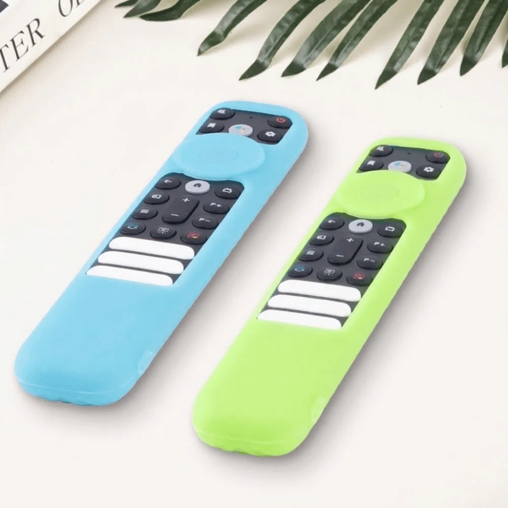 Luminous Remote Control Case Anti-fall Soft Texture Remote Control Sleeve Shockproof Anti-slip Silicone Case for TCL RC902V