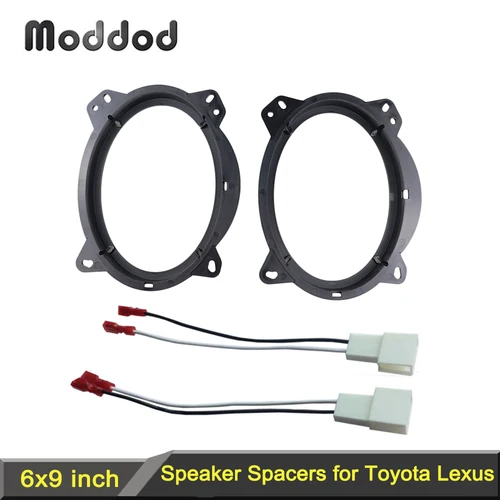 Espaciadores adaptadores de altavoz de 6 ""X 9"" para Toyota 4Runner Avalon Camry FJ Cruiser Highlander Prius Tacoma Lexus CT GC LS marco adaptador