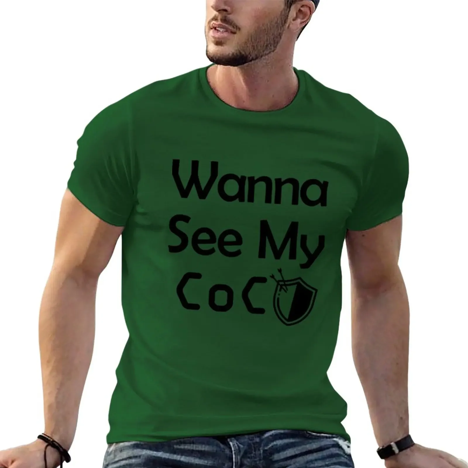 Clash Cheavyweight streetwear anime  Wanna See My COC,Clans Classic T-Shirt plus size tops boys whites plain white t  men view 6