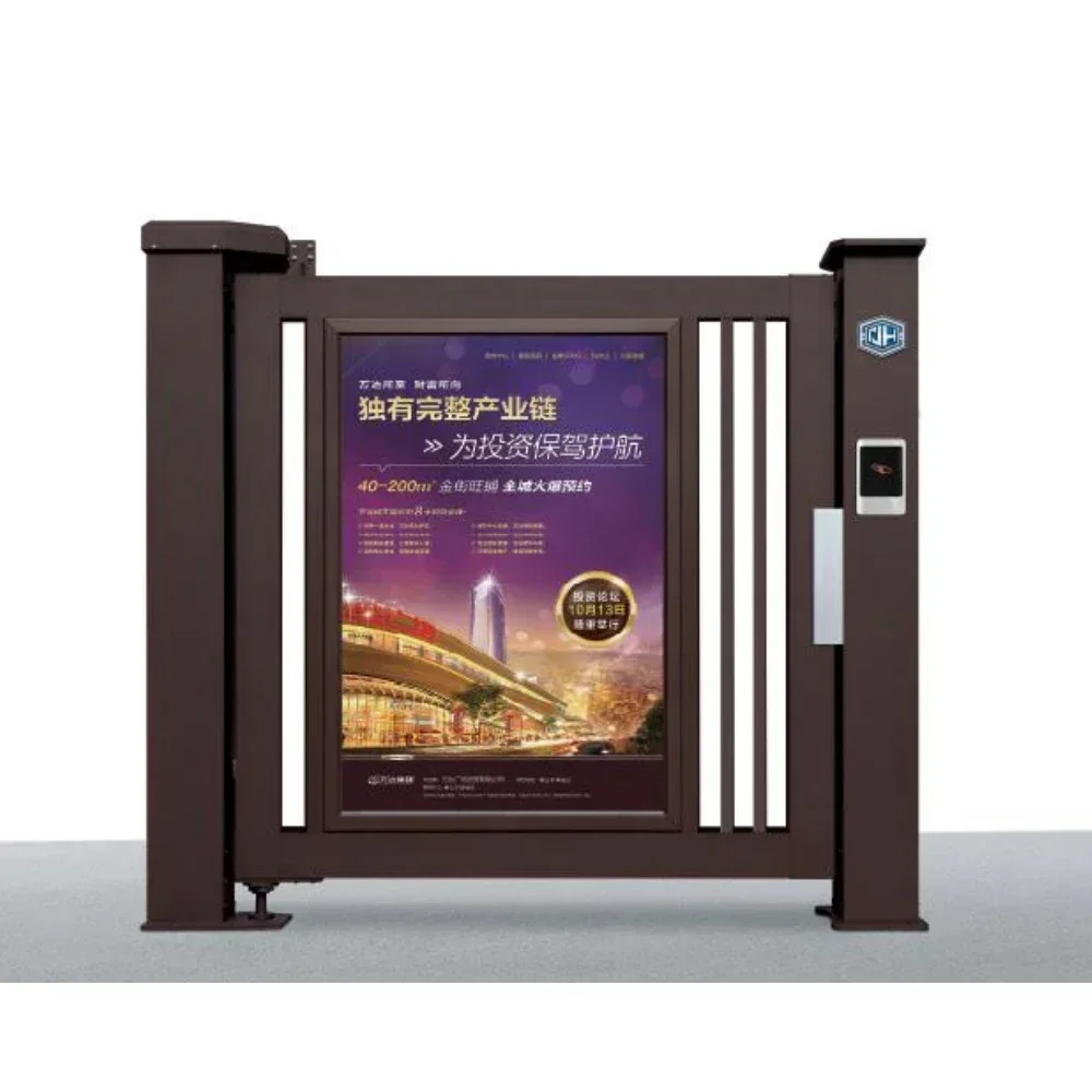 Security Control Pedestrian Passages Barrier Gate Smart Community Advertising Door with factory price