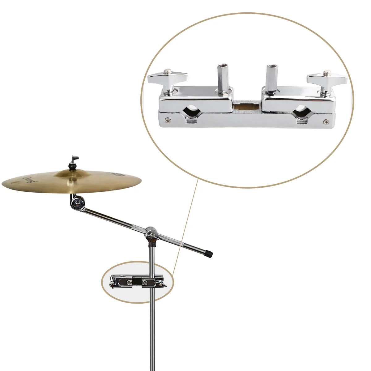 

Drum Clamp Double Mouth Balance Accessories Holder Accessory Multi-function Clip