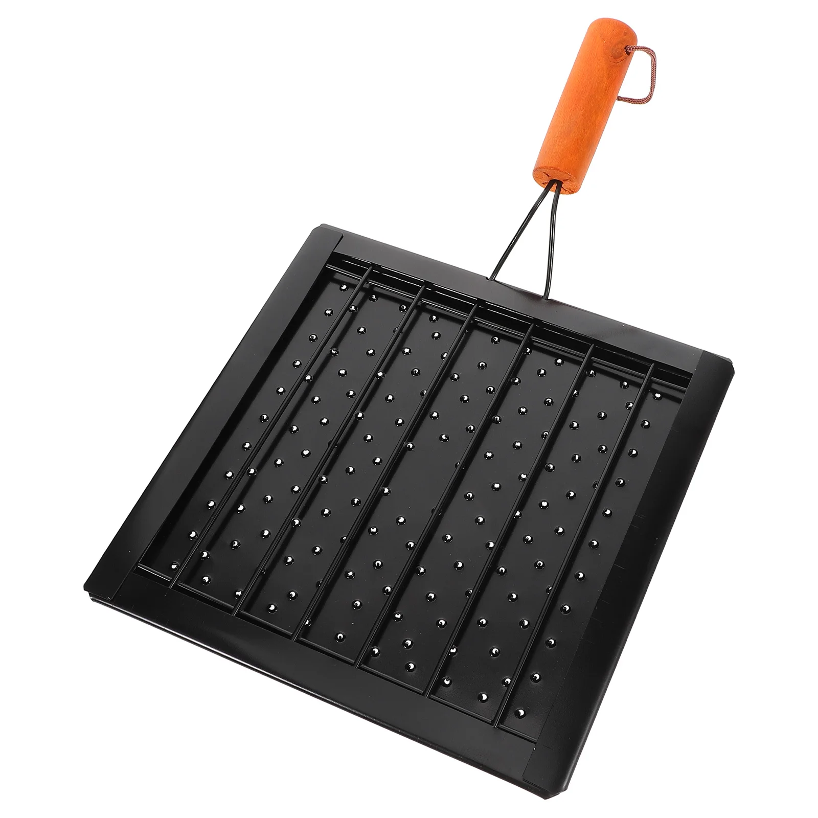 

Heavy Duty Fish Grilling Rack Multifunctional Foldable Barbecue Tray Camping Bread Toaster Stovetop Tortilla Grill Cookware