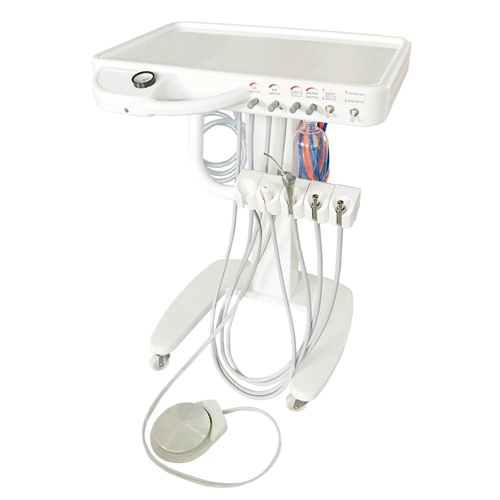 

Movable Dentist Portable Dental cart Treatment Unit with Aluminum Tripod