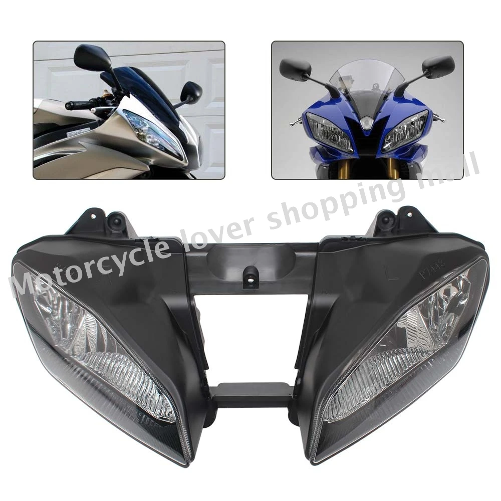 Motorcycle Headlight Headlamp Shell Headlight Assembly Kit For Yamaha YZFR6 YZF-R6 Head Light Lamp Housing accesorios moto