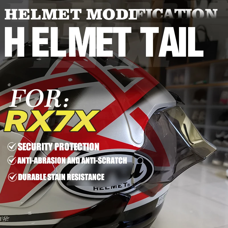 For ARAI RX7X RX-7X RR5 VZ-Ram Motorcycle Rear Trim Helmet Spoiler Helmet RX7X RR5 Spoiler Accessories