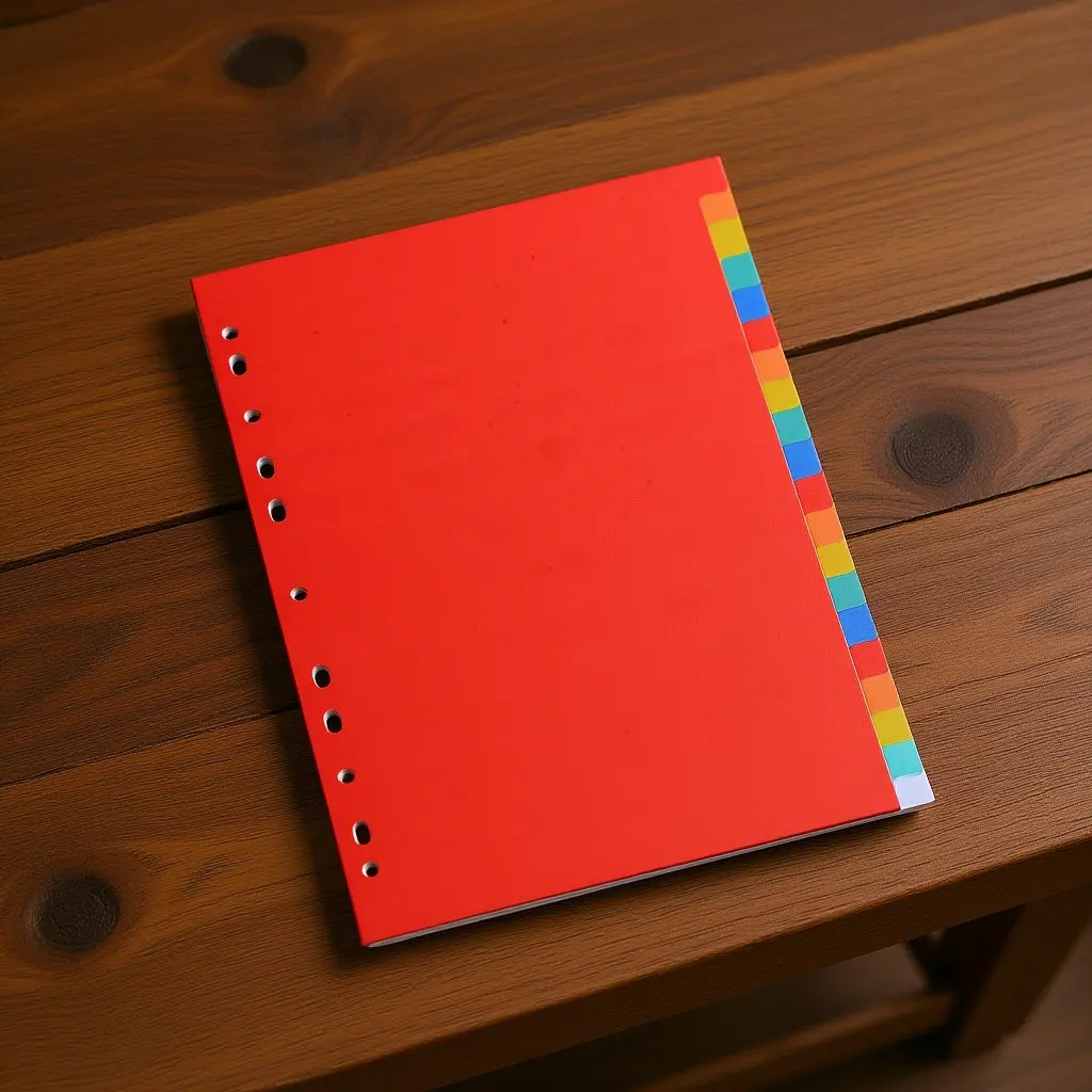 

1Set Colored Plastic Index Dividers Binder Dividers for A4 Notebook Notepad Planner Page Organization Writable Tabs Detachable