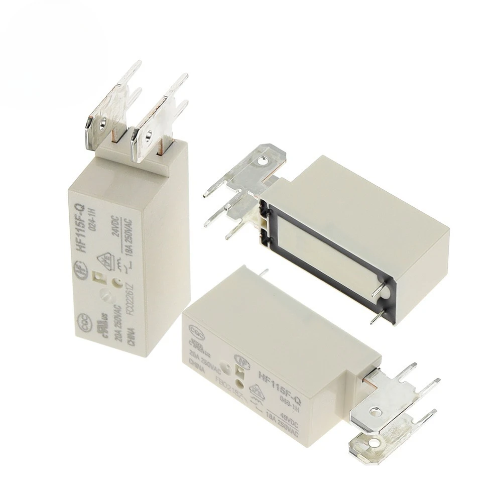 5PCS 5V 12V 24V 48V Relay Normally Open NO HF115F-Q-048-1H HF115F-Q 048-1H JQX-115F-Q 048-1H JQX-115F-Q-048-1H 05VDC 250VAC 18A