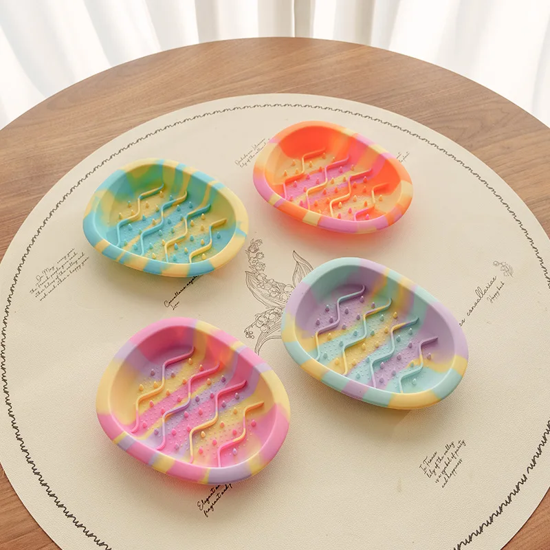 Anti Overturning Slow Eating Silicone Bowl for Cats and Dogs Universal Pet Bowl Anti Slip Small Medium Sized Dogs Anti Choking