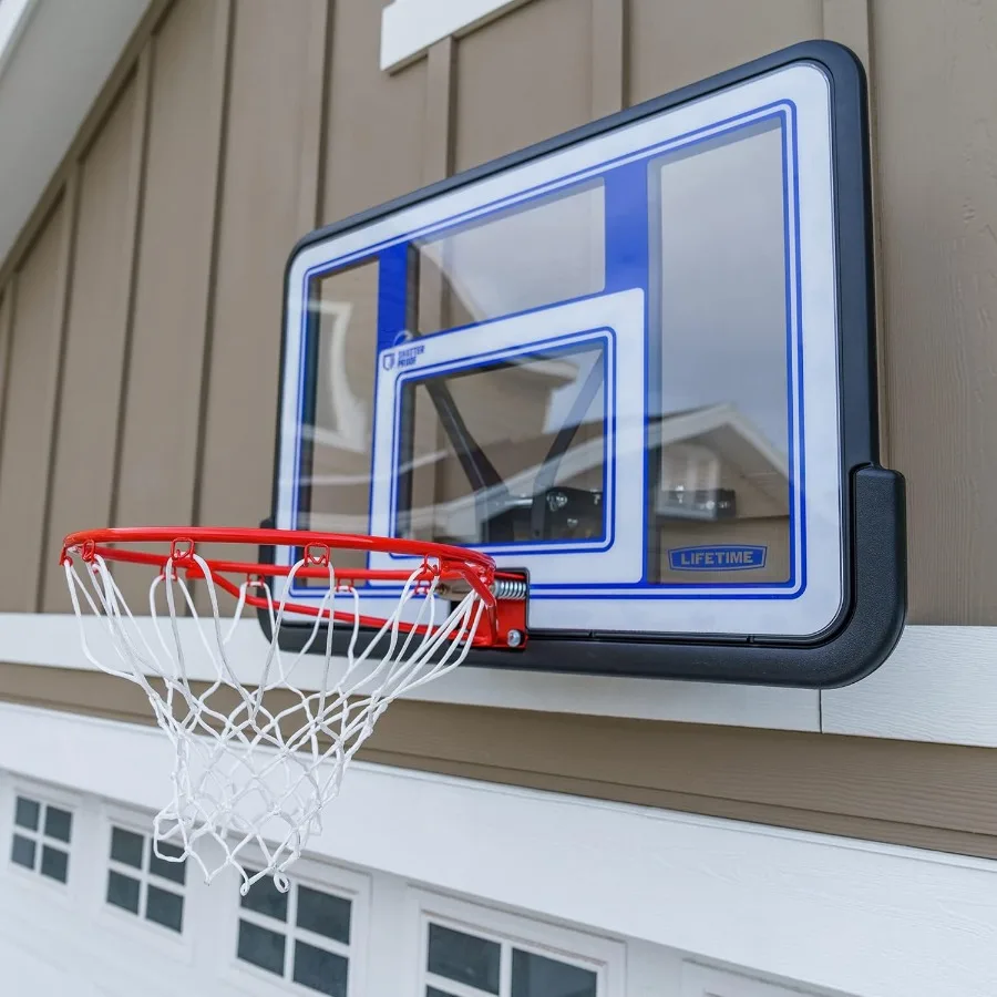 Kit Kombinasi Papan dan Ring Bola Basket Anti Pecah 44 Inci untuk Lapangan Bola Basket Luar Ruangan dengan Desain Tahan Lama dan Ketahanan Benturan Tinggi