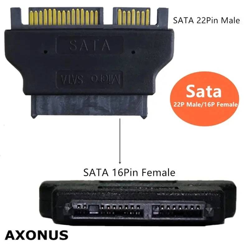 Micro SATA 16Pin (9+7P) Female To SATA 22Pin (7+15P) Male Hard Drive Adapter 1.8-Inch SATA Hard Drive To SATA Card Adapter