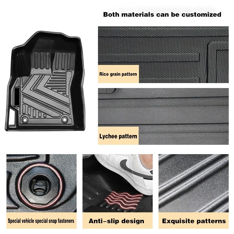For 2019-2022 TPE Floor Mats & Trunk Mat | Scratch-Resnt Waterproof Odorless | 3D Custom Fit
