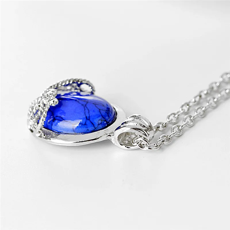 Film De Vampierdagboeken Katherine Mode Anti-Zonlicht Lapis Lazuli Hanger Ketting