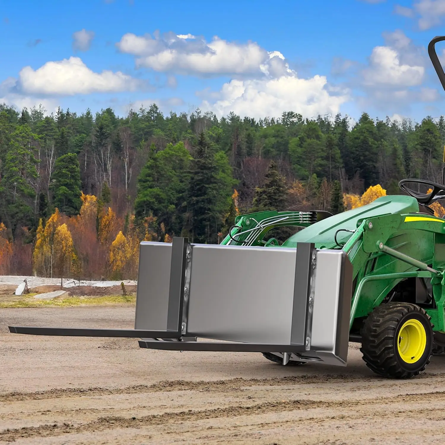 لوحة تثبيت Steer ZZH مقاس 3/8 بوصة، مرفق لوحة توجيه سميكة للانزلاق، لوحة توصيل سريعة عالمية متوافقة مع Kubota، Bobcat