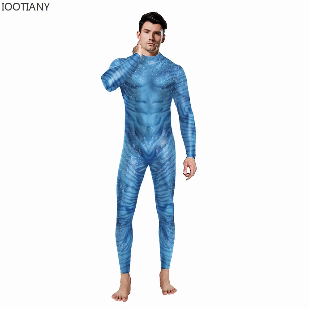 Film Avatar The Way of Water Alien Cosplay 3D tuta donna uomo Avatar Costume Cosplay Halloween Zenti Party body