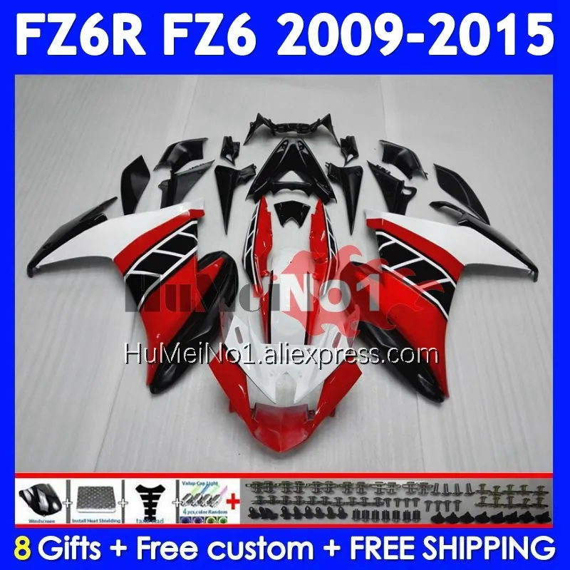 Body For YAMAHA FZ 6R FZ-6R FZ6 FZ6N 372No.7 FZ6R Factory Red 09 10 11 12 13 14 15 2009 2010 2011 2012 2013 2014 2015 Fairing