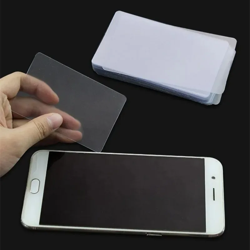 10PCS Plastic Phone Opening Cards - 0.3mm Ultra-Thin Curved Screen Separator, Card-Style Pry Tools for Frame/Screen Disassembly