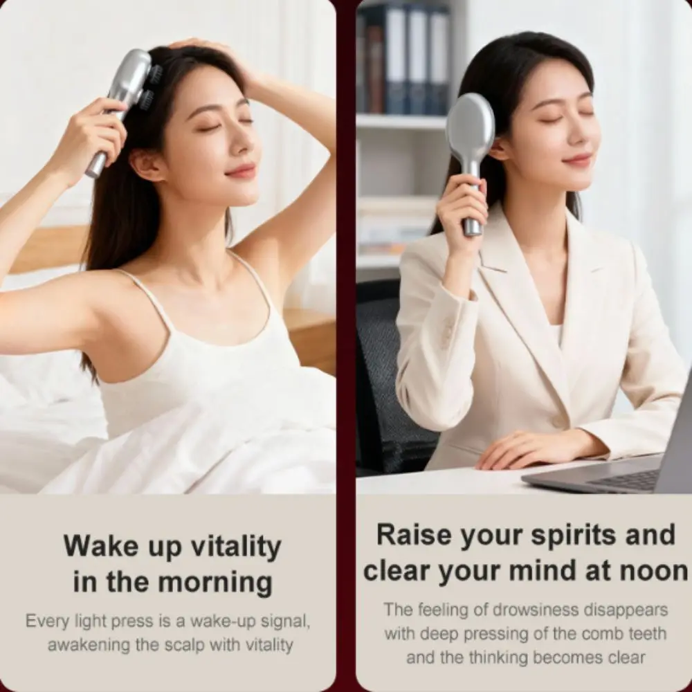Multi-Function Red Light Spray Massage Comb Large Capacity One-Key Operation Electric Spray Hair Brush Anti-Frizz Portable