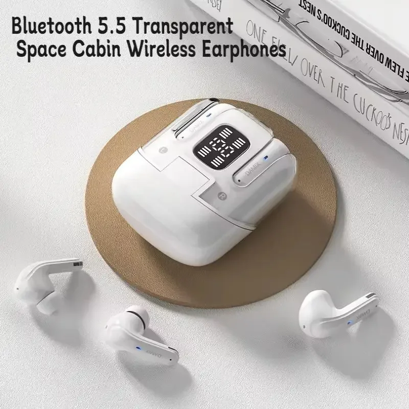 سماعات بلوتوث لاسلكية عالية الوضوح صوت ستيريو دعوة الحد من الضوضاء من جانب واحد حر اليدين سماعات IPX4 مقاوم للماء #3