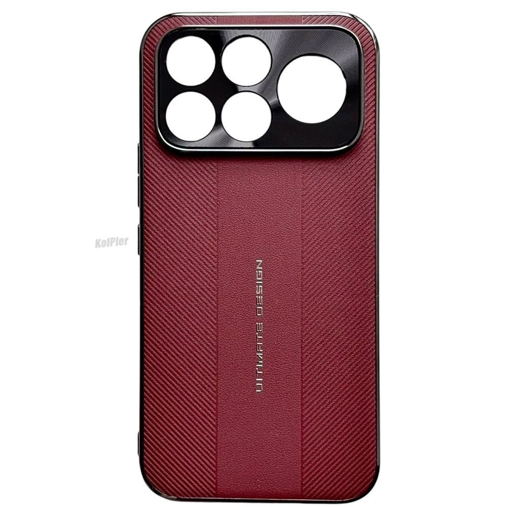 Plating Leather Phone Case for POCO F9 PRO F8Ultra Soft Flexible Edges Raised Full Camera Lens Shockproof Protective Cover