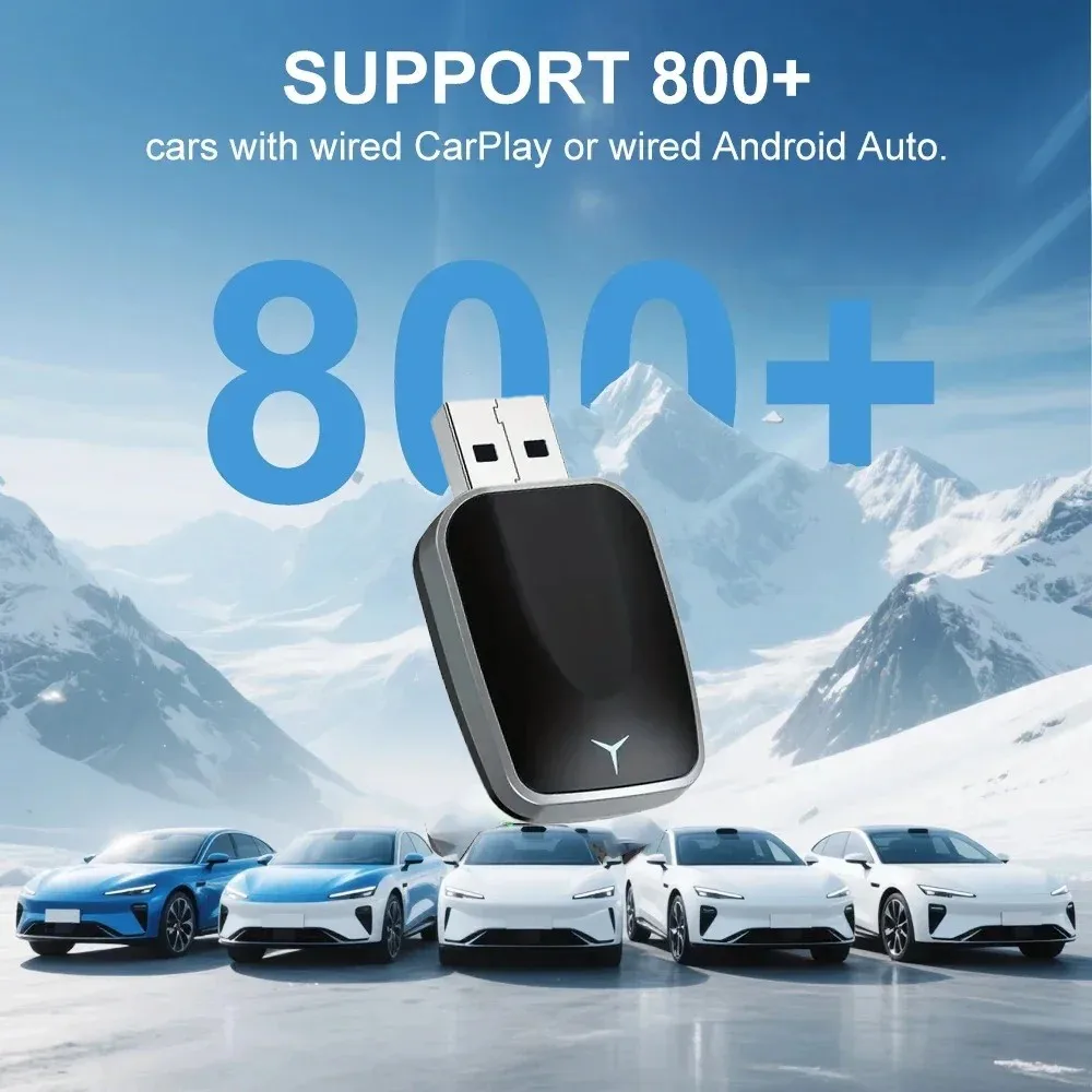 

Интеллектуальная автомобильная система AI Smart Box для автомобилей с поддержкой проводного CarPlay, беспроводного CarPlay или беспроводного Android Auto.