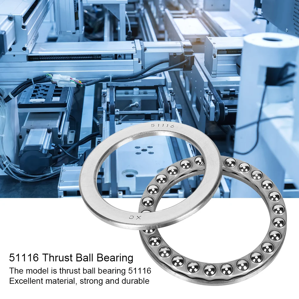 

Thrust Ball Bearing High Accuracy Plane Pressure Industrial Accessories 51116 Industrial Bearings Thrust Ball Bearing