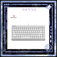 A4tech Fk11 Wired Keyboard 87 Key Usb Office Home Laptop Mini Mute Wired Keyboard