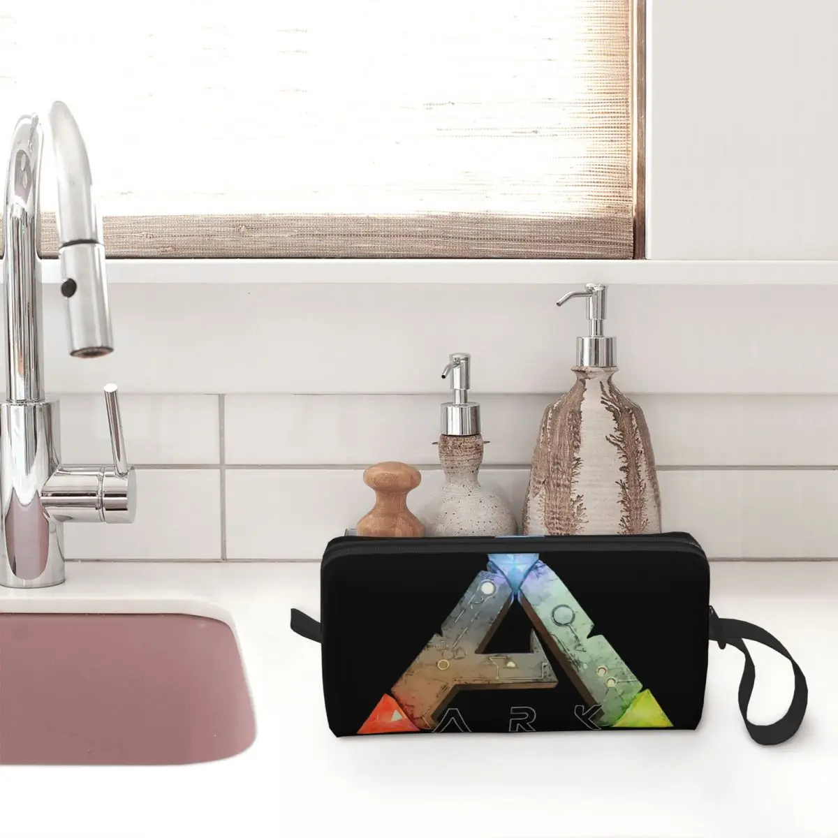 Ark Survival Astuccio evolutivo per ragazzi e ragazze Astuccio per penne Astuccio per matite Forniture di cancelleria Borsa per cosmetici da viaggio per donna