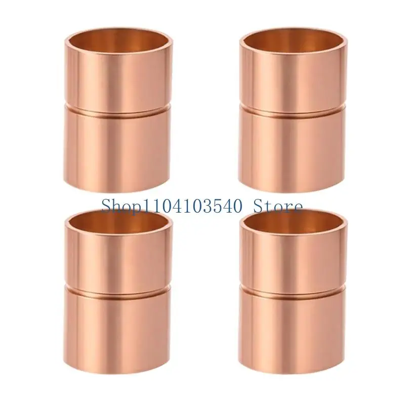 02DC Copper Pipe Sweat Joint Adapters 0.82 Inch Outer Diameter Connectors for HVAC