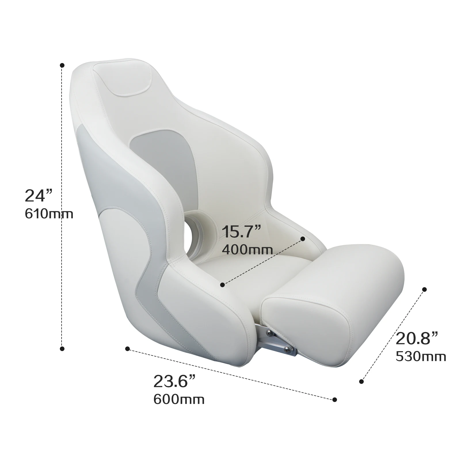 Boat Seat Pro Casting Deck Seat Boat Chair Outdoor Speedboat Ergonomically Designed Marine Steering Chair