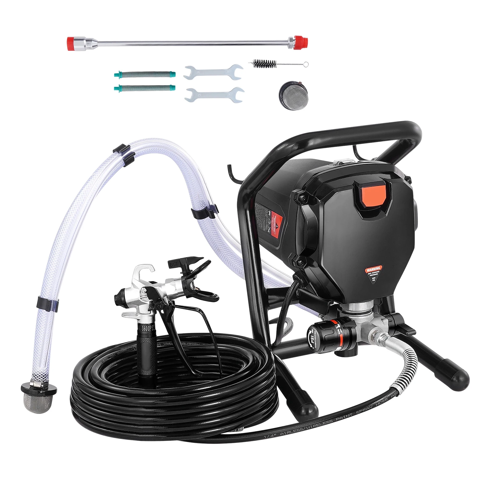 Stand Airless Paint Sprayer, 3000PSI 750W Efficient Electric Airless Sprayer, Handheld Paint Sprayers, Fine and Even Painting Effect, Designed for Home Interior and Exterior Furniture and Fences