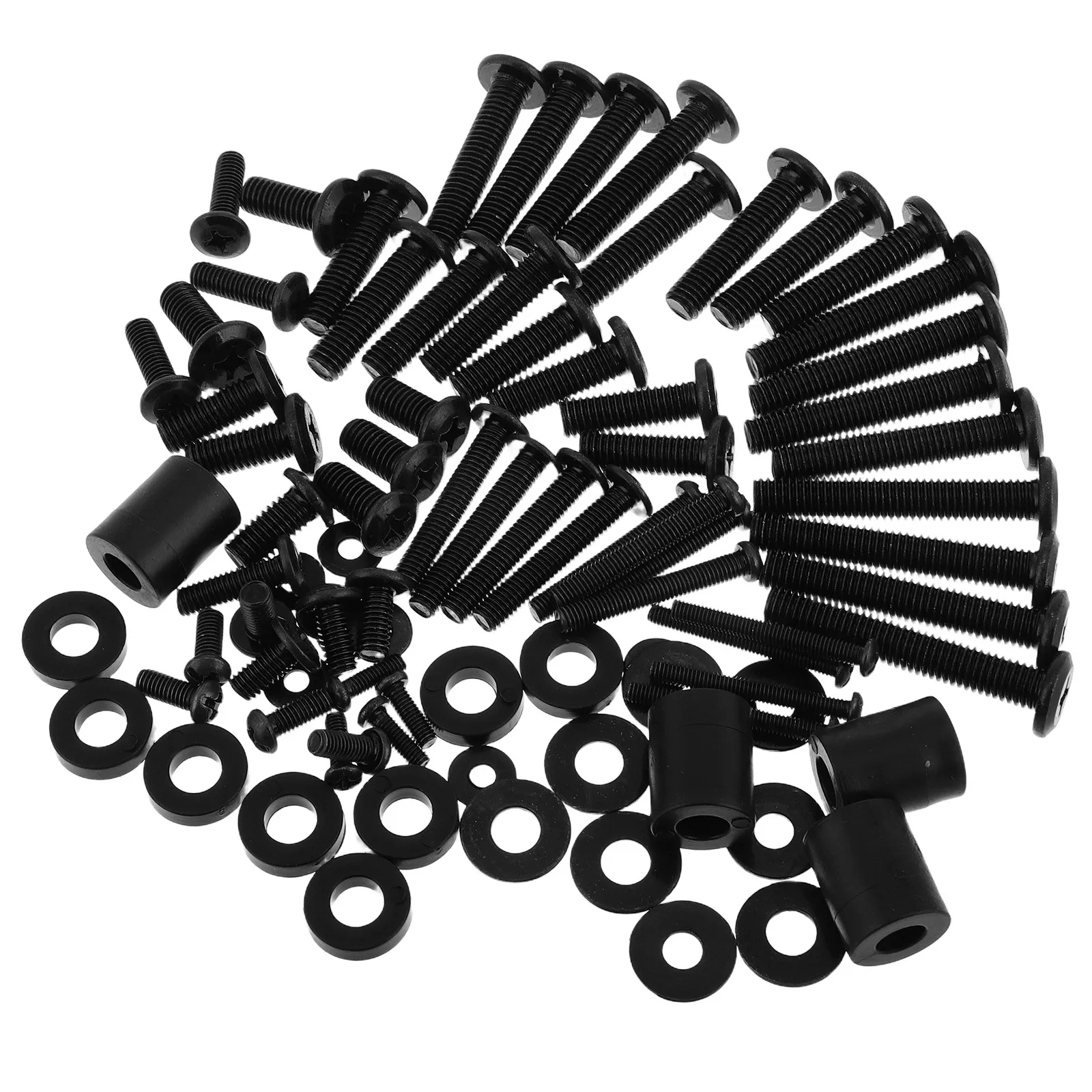 88Pcs TV Wall Mounting Screw Kit Heavy Duty Metal Hardware for Home Office Installation Universal TV Mount Screws Replacement